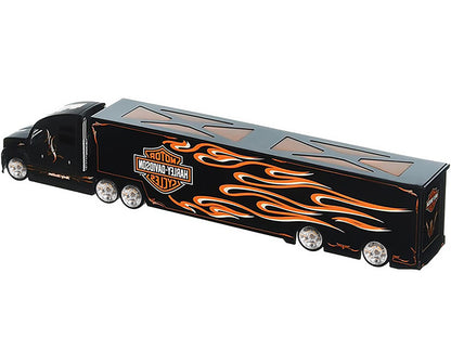 Harley Davidson Custom Hauler Trailer Black "Custom Haulers" Series 1/64 Diecast Model