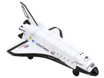 NASA "Endeavour" Space Shuttle White "United States" with Runway Section Diecast Model Airplane