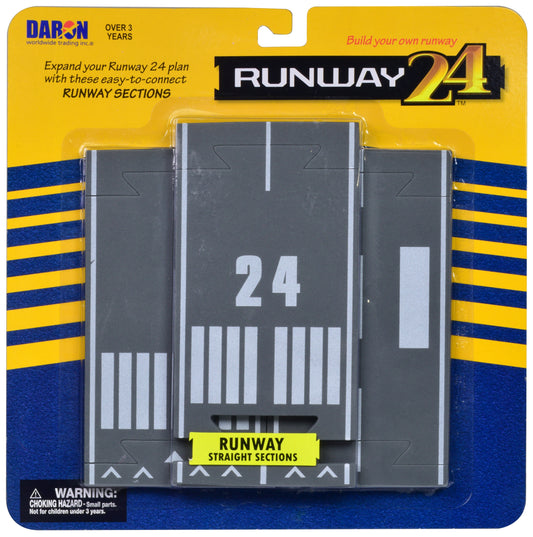 Runway Straight Sections 3 Piece Set for Diecast Models