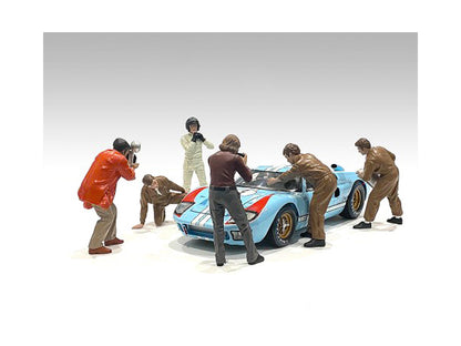 "Race Day 1" 6 piece Figurine Set for 1/18 Scale Models