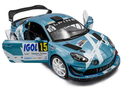 Alpine A110 Rallye GT+ #15 Raphael Astier - Denis Giraudet "Rallye Du Mont Blanc" (2024) "Competition" Series 1/18 Diecast Model Car