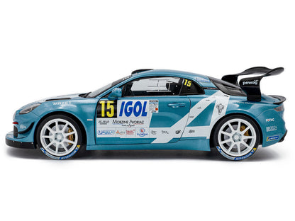 Alpine A110 Rallye GT+ #15 Raphael Astier - Denis Giraudet "Rallye Du Mont Blanc" (2024) "Competition" Series 1/18 Diecast Model Car