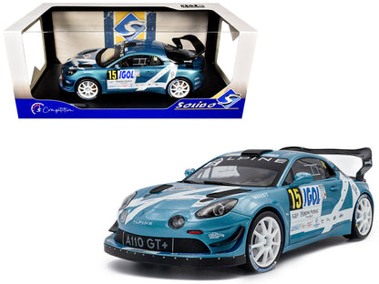 Alpine A110 Rallye GT+ #15 Raphael Astier - Denis Giraudet "Rallye Du Mont Blanc" (2024) "Competition" Series 1/18 Diecast Model Car