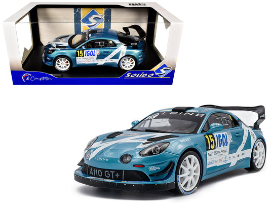 Alpine A110 Rallye GT+ #15 Raphael Astier - Denis Giraudet "Rallye Du Mont Blanc" (2024) "Competition" Series 1/18 Diecast Model Car