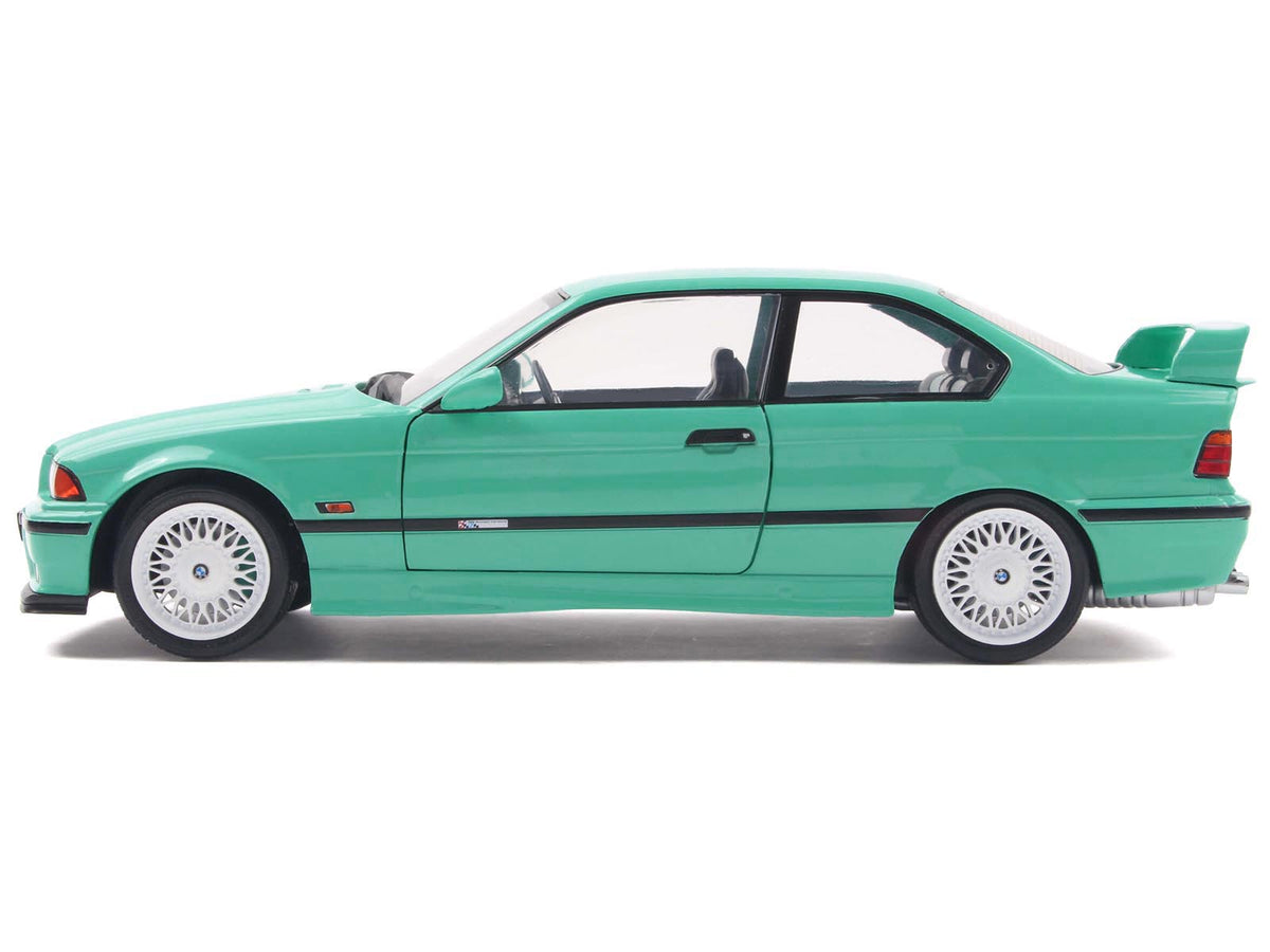 1991 BMW E36 M3 "Solido Works" Mint Green with Mint Green Interior 1/18 Diecast Model Car