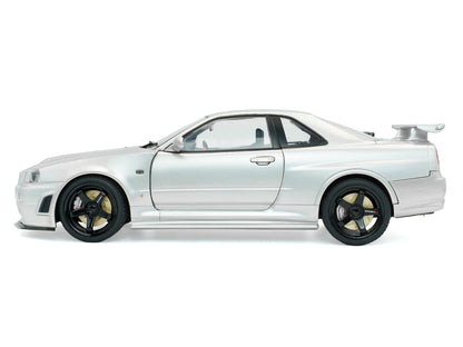 1999 Nissan Skyline GT-R (R34) Z-Tune RHD (Right Hand Drive) Silver Metallic 1/18 Diecast Model Car