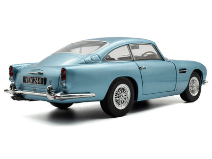 1964 Aston Martin DB5 RHD (Right Hand Drive) Light Blue Metallic 1/18 Diecast Model Car
