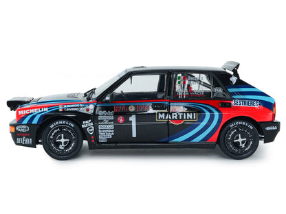 Lancia Delta HF Integrale #1 A. Sacco - A. Ollero "Miki Biasion Martini Racing Rallye Monte Carlo 1990 Tribute" FIA Historic Rally (2026) "Competition" Series 1/18 Diecast Model Car