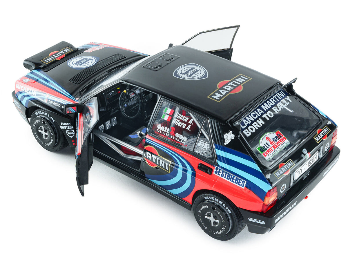Lancia Delta HF Integrale #1 A. Sacco - A. Ollero "Miki Biasion Martini Racing Rallye Monte Carlo 1990 Tribute" FIA Historic Rally (2026) "Competition" Series 1/18 Diecast Model Car