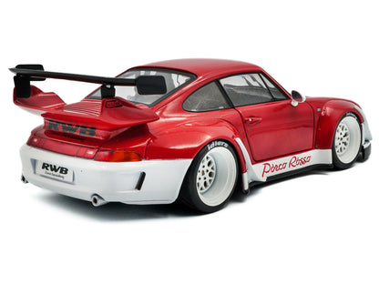 2020 RWB Bodykit "Porco Rosso" Red and White 1/18 Diecast Model Car
