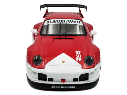 2020 RWB Bodykit "Porco Rosso" Red and White 1/18 Diecast Model Car