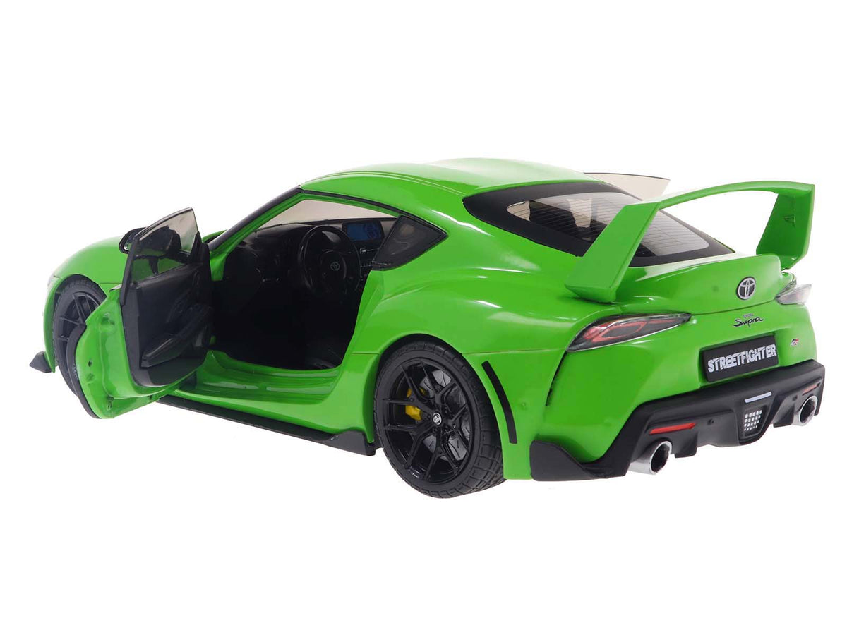 2023 Toyota GR Supra "StreetFighter" Green 1/18 Diecast Model Car
