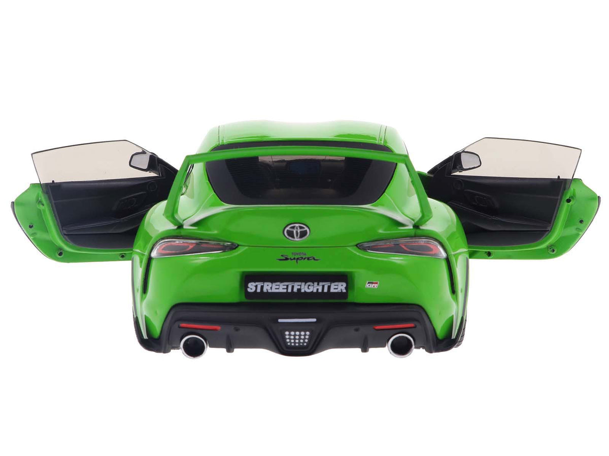 2023 Toyota GR Supra "StreetFighter" Green 1/18 Diecast Model Car