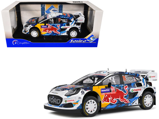 Ford Puma Rally1 Hybrid #16 Adrien Fourmaux - Alexandre Coria 3rd Place "Rally Sweden" (2024) "Competition" Series 1/18 Diecast Model Car