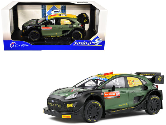 Ford Puma Rally1 Hybrid #37 Lorenzo Bertelli - Lorenzo Granai "Rally New Zealand" (2022) "Competition" Series 1/18 Diecast Model Car