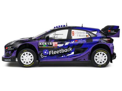 Ford Puma Rally1 Hybrid #9 Jourdan Serderidis - Frederic Miclotte "Safari Rally Kenya" (2022) "Competition" Series 1/18 Diecast Model Car
