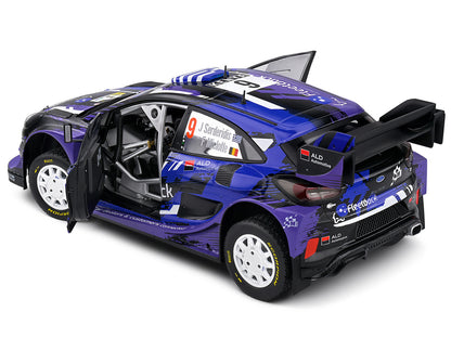 Ford Puma Rally1 Hybrid #9 Jourdan Serderidis - Frederic Miclotte "Safari Rally Kenya" (2022) "Competition" Series 1/18 Diecast Model Car