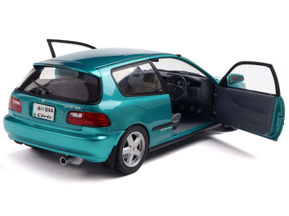 1991 Honda Civic (EG6) RHD (Right Hand Drive) Aztec Green Metallic 1/18 Diecast Model Car
