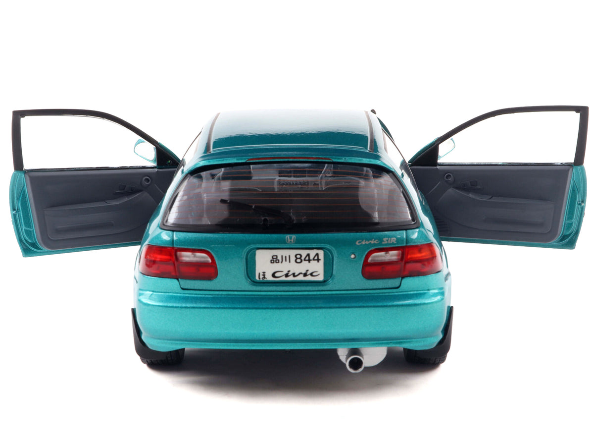 1991 Honda Civic (EG6) RHD (Right Hand Drive) Aztec Green Metallic 1/18 Diecast Model Car