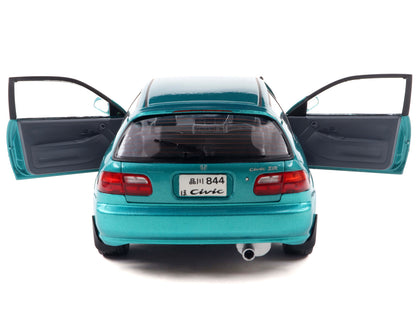 1991 Honda Civic (EG6) RHD (Right Hand Drive) Aztec Green Metallic 1/18 Diecast Model Car