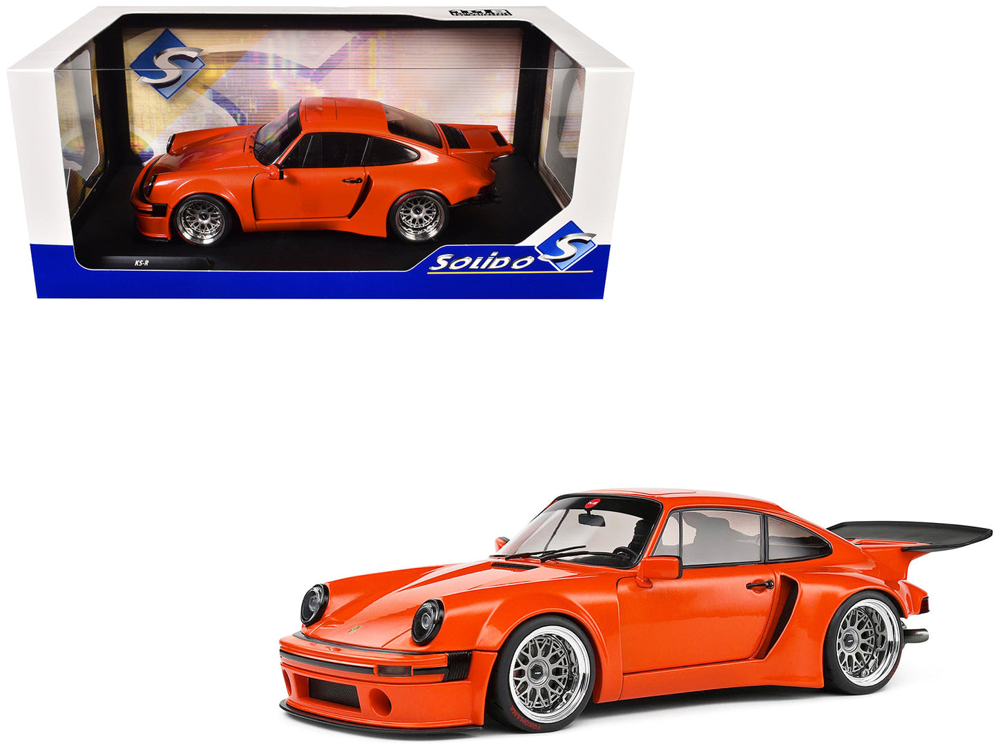 2022 Porsche 911 KS-R Orange Metallic 1/18 Diecast Model Car
