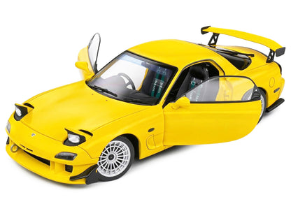 1994 Mazda RX7 Type RS (FD3RS) RHD (Right Hand Drive) Yellow 1/18 Diecast Model Car