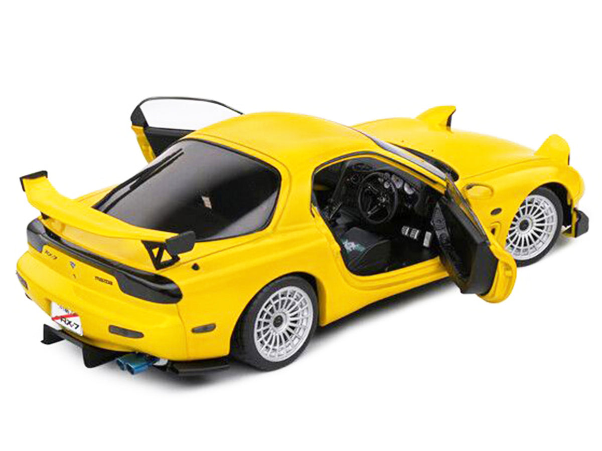 1994 Mazda RX7 Type RS (FD3RS) RHD (Right Hand Drive) Yellow 1/18 Diecast Model Car