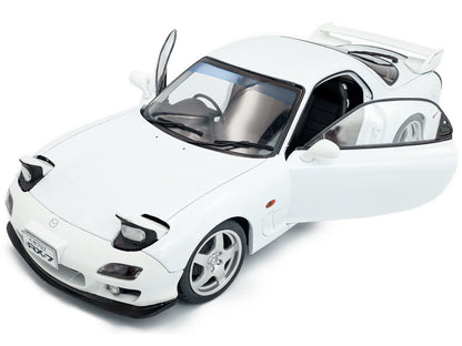 2001 Mazda RX7 Type RS (FD3S) RHD (Right Hand Drive) White 1/18 Diecast Model Car