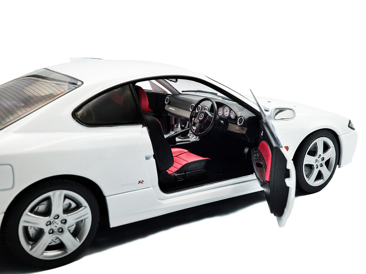 1999 Nissan Silvia (S15) Spec-R Aero RHD (Right Hand Drive) Aspen White 1/18 Diecast Model Car