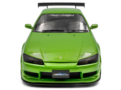 1999 Nissan Silvia S15 Spec-R Aero RHD (Right Hand Drive) "Never Satisfied" Green Metallic 1/18 Diecast Model Car