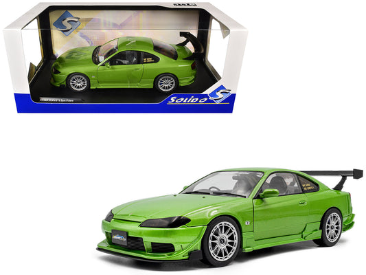 1999 Nissan Silvia S15 Spec-R Aero RHD (Right Hand Drive) "Never Satisfied" Green Metallic 1/18 Diecast Model Car