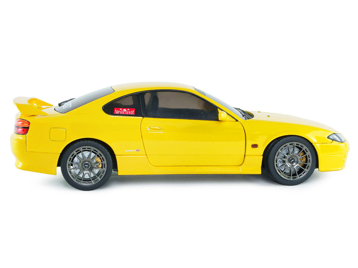 1999 Nissan Silvia (S15) Spec-R Aero RHD (Right Hand Drive) Lightning Yellow 1/18 Diecast Model Car