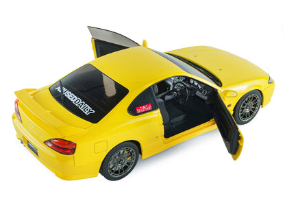 1999 Nissan Silvia (S15) Spec-R Aero RHD (Right Hand Drive) Lightning Yellow 1/18 Diecast Model Car
