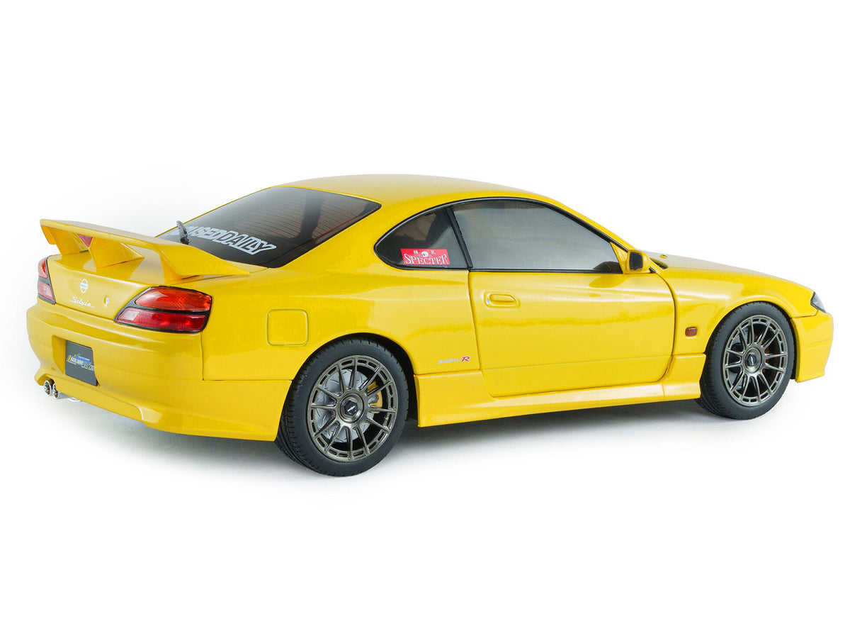 1999 Nissan Silvia (S15) Spec-R Aero RHD (Right Hand Drive) Lightning Yellow 1/18 Diecast Model Car