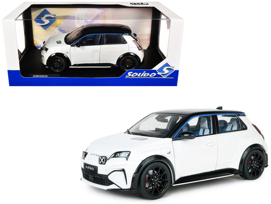 2024 Alpine A290 GTS White Metallic with Black Top 1/18 Diecast Model Car