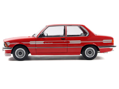 1980 Alpina E21 C1 2.3 Red with Gray Stripes 1/18 Diecast Model Car