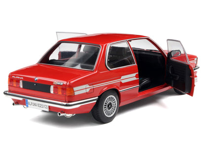 1980 Alpina E21 C1 2.3 Red with Gray Stripes 1/18 Diecast Model Car