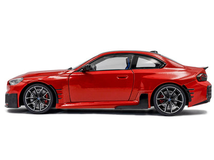 2024 BMW M2 Performance Parts Toronto Red Metallic with Carbon Top 1/18 Diecast Model Car