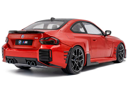 2024 BMW M2 Performance Parts Toronto Red Metallic with Carbon Top 1/18 Diecast Model Car