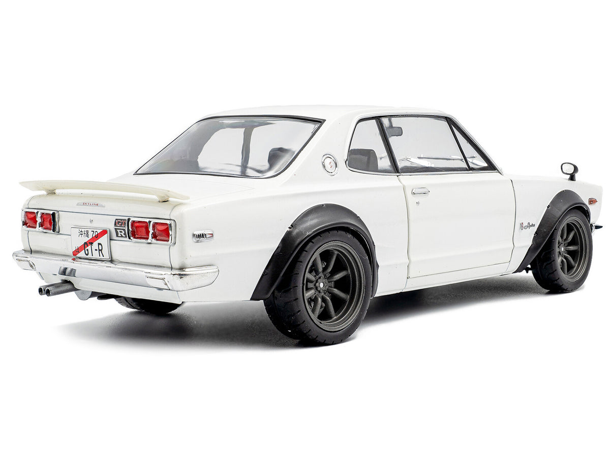 1970 Nissan Skyline (C10) Hakosuka RHD (Right Hand Drive) White 1/18 Diecast Model Car