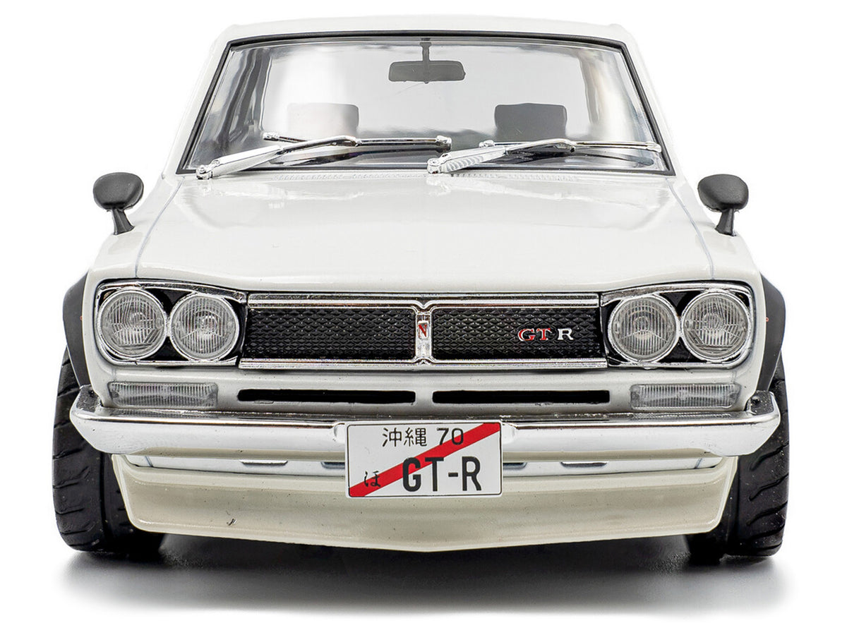 1970 Nissan Skyline (C10) Hakosuka RHD (Right Hand Drive) White 1/18 Diecast Model Car
