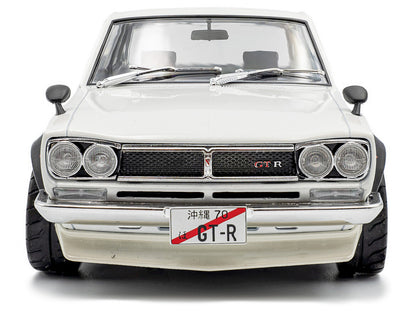 1970 Nissan Skyline (C10) Hakosuka RHD (Right Hand Drive) White 1/18 Diecast Model Car