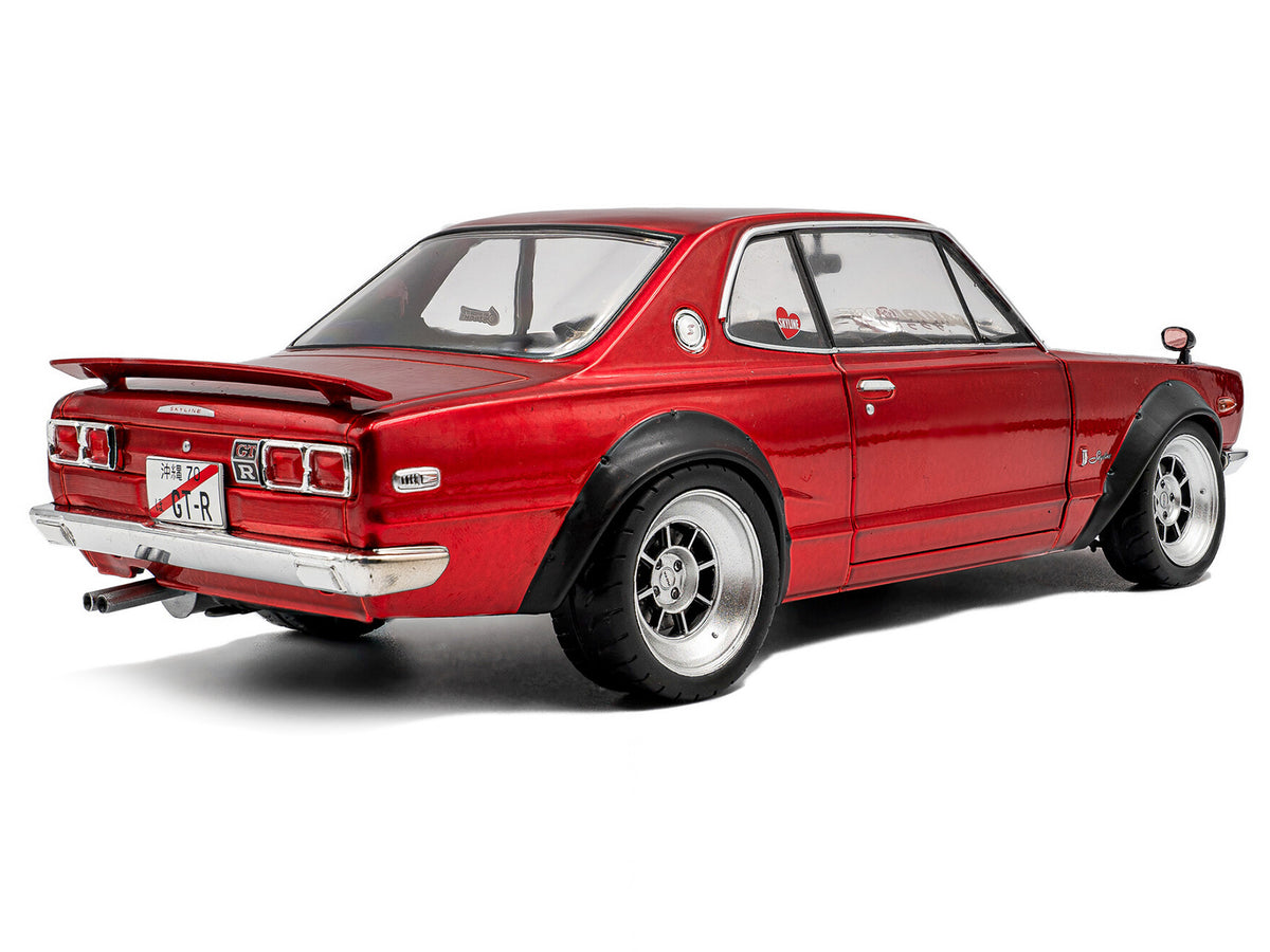 1970 Nissan Skyline (C10) Hakosuka RHD (Right Hand Drive) Red Metallic 1/18 Diecast Model Car