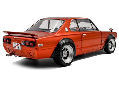 1970 Nissan Skyline (C10) Hakosuka RHD (Right Hand Drive) Orange Metallic 1/18 Diecast Model Car