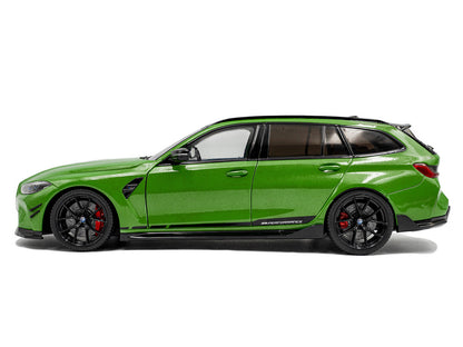 2024 BMW M3 Competition M xDrive Touring Green Metallic with Black Top 1/18 Diecast Model Car