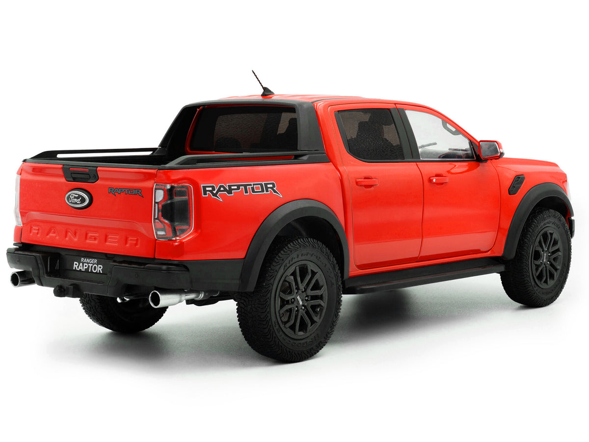 2024 Ford Ranger Raptor Pickup Truck Orange Red 1/18 Diecast Model Car