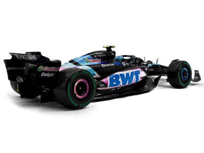 Alpine A524 #31 Esteban Ocon "BWT" 2nd Place F1 "Sao Paulo GP" (2024) "Competition" Series 1/18 Diecast Model Car