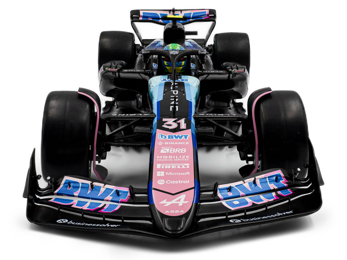 Alpine A524 #31 Esteban Ocon "BWT" 2nd Place F1 "Sao Paulo GP" (2024) "Competition" Series 1/18 Diecast Model Car