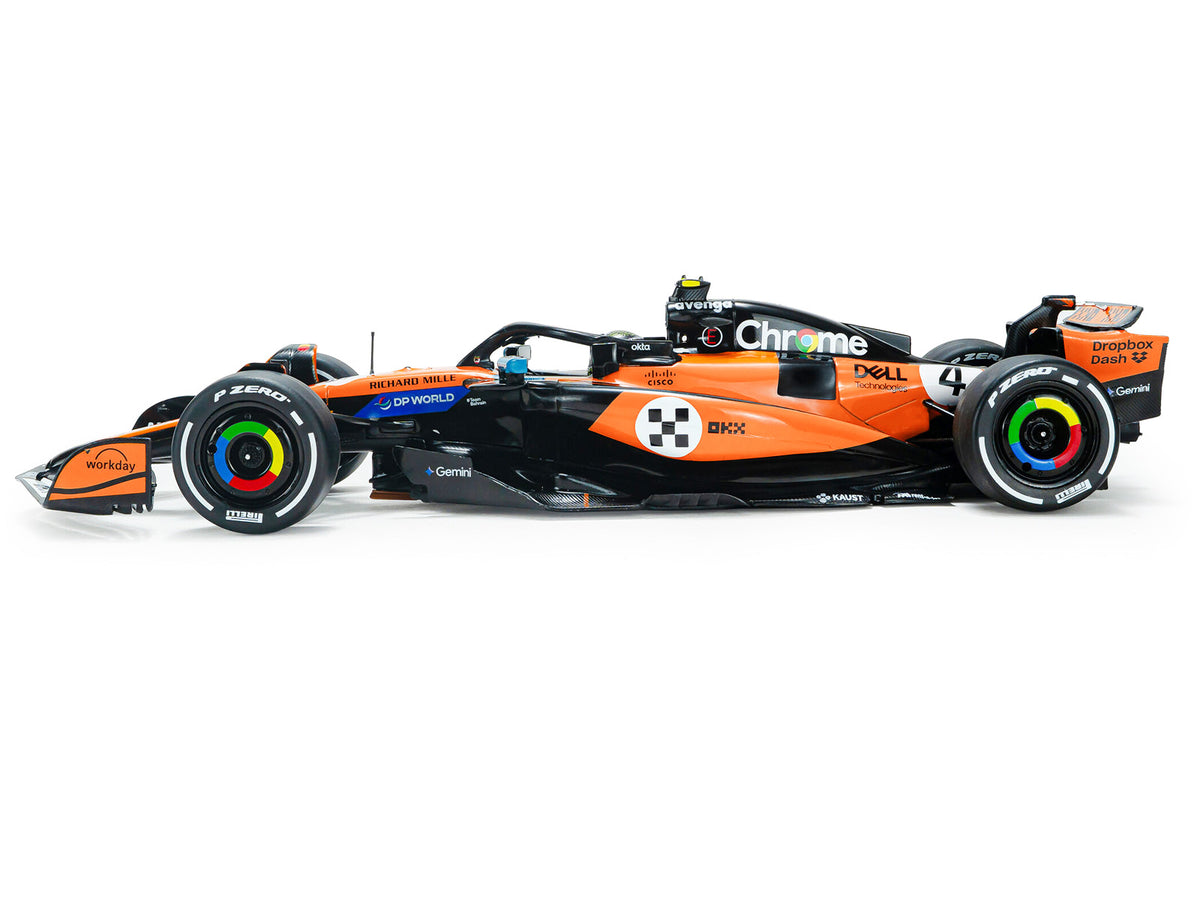 McLaren MCL39 #4 Lando Norris "OKX" Winner Formula One F1 "Monaco GP" (2025) "Competition" Series 1/18 Diecast Model Car