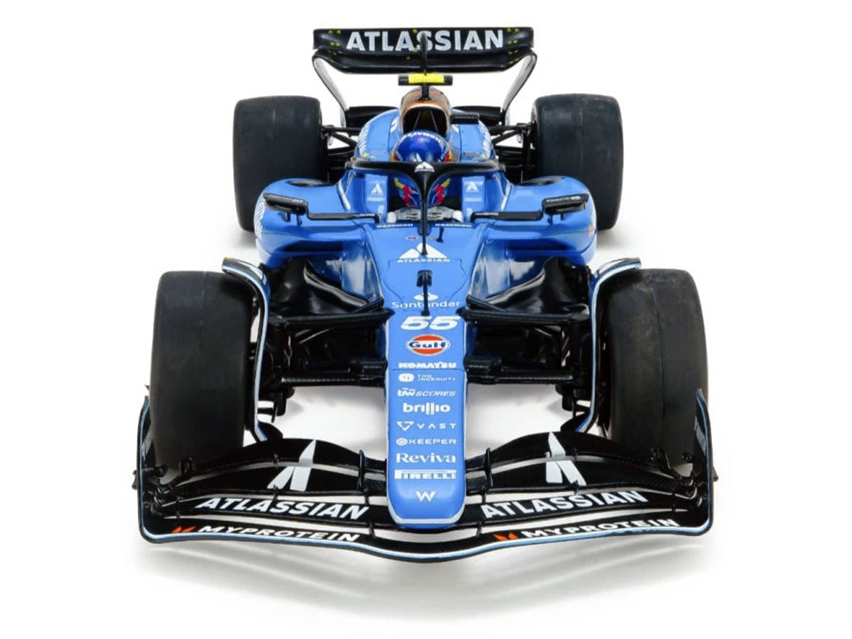 Williams FW47 #55 Carlos Sainz "Atlassian" Formula One F1 "Australian GP" (2025) "Competition" Series 1/18 Diecast Model Car